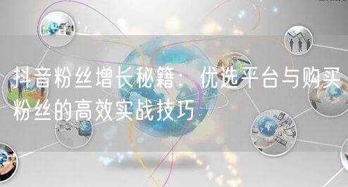 抖音粉丝增长秘籍：优选平台与购买粉丝的高效实战技巧